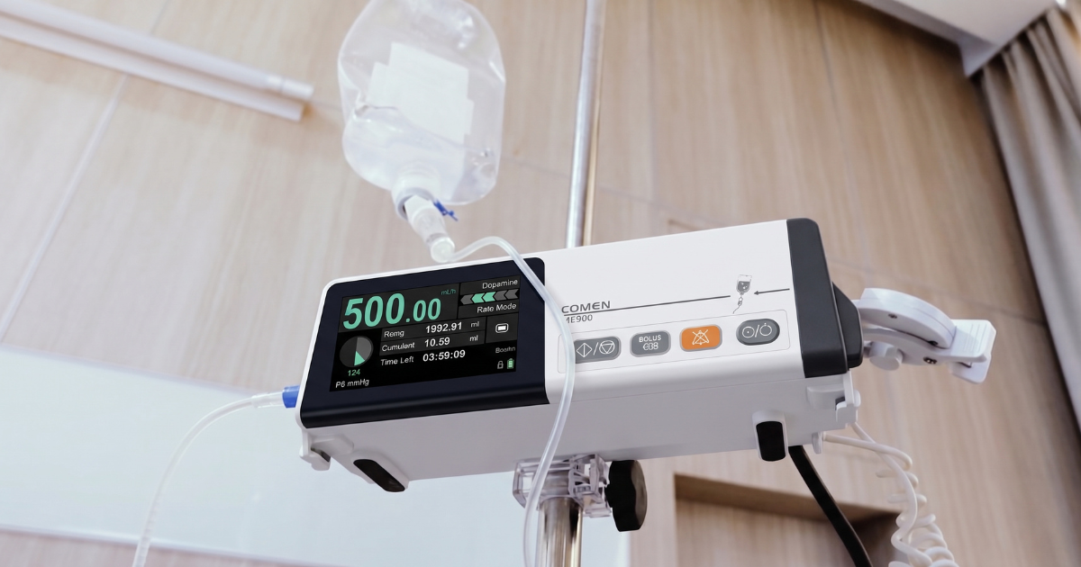 Bomba de Infusão Contínua ME900 Comen em hospital